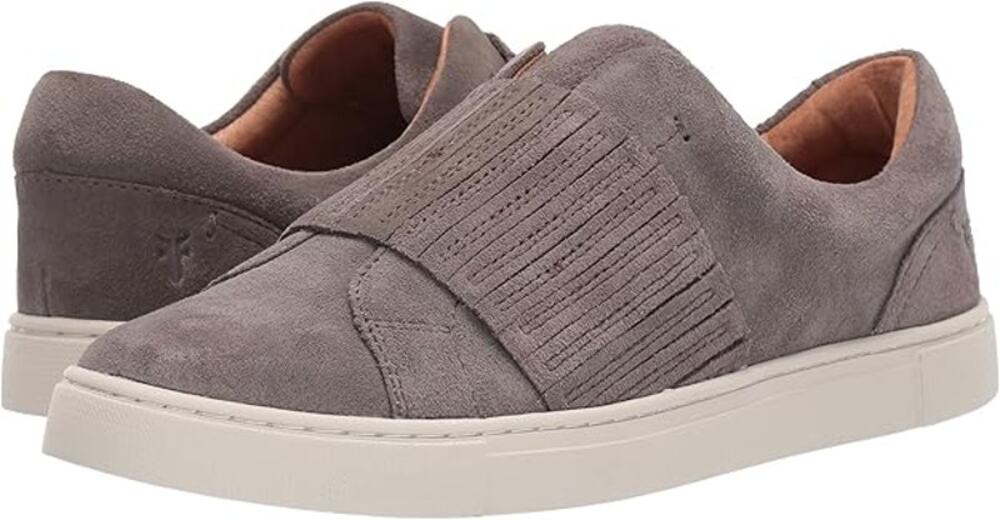 Frye Ivy Gore Sneakers Suede Chelsea Arch Support Slip On Low Top Dark Ash 9.5